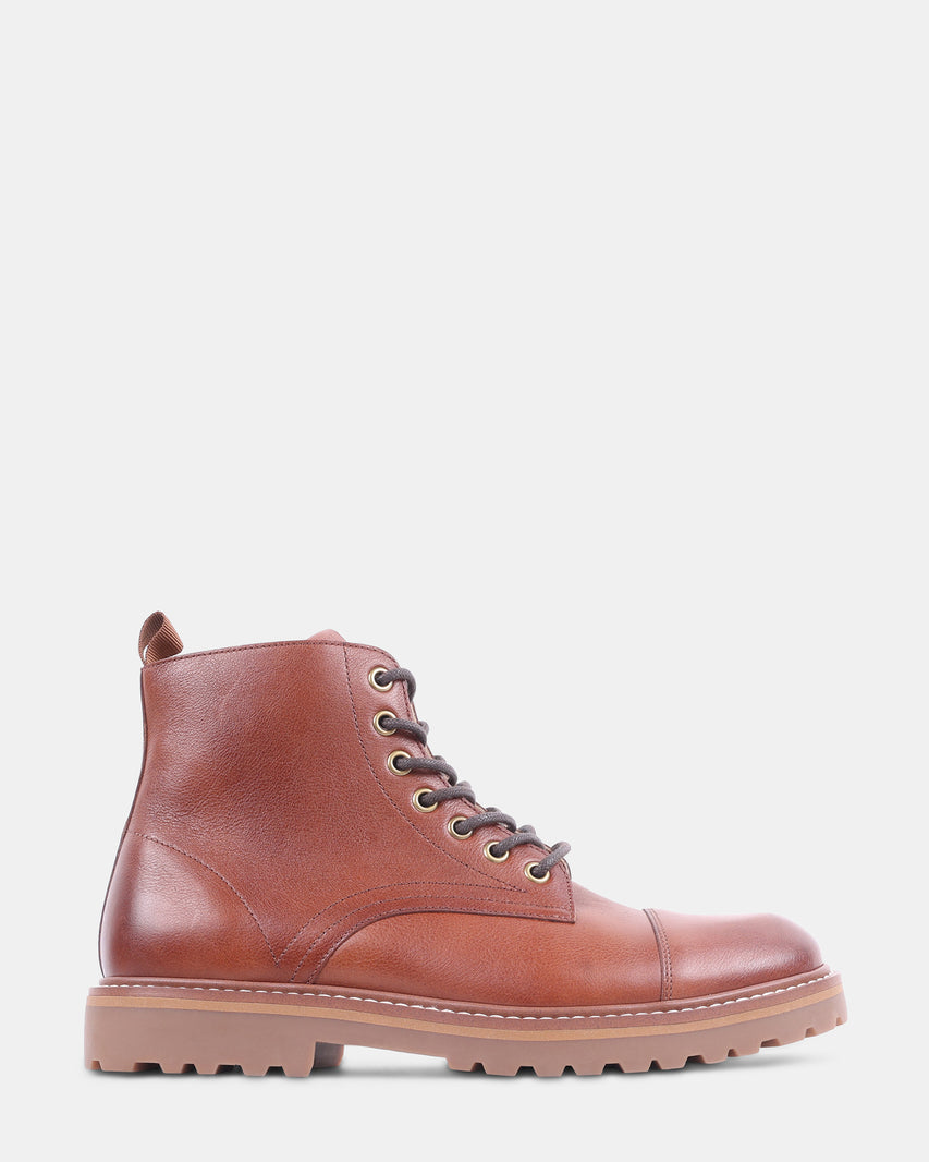 UGGO COGNAC LEATHER - Men's Shoes - Steve Madden Canada