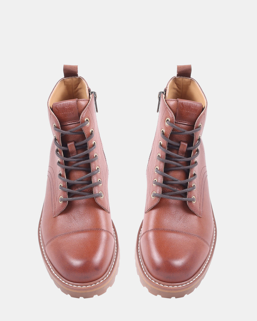 UGGO COGNAC LEATHER - Men's Shoes - Steve Madden Canada - view 5