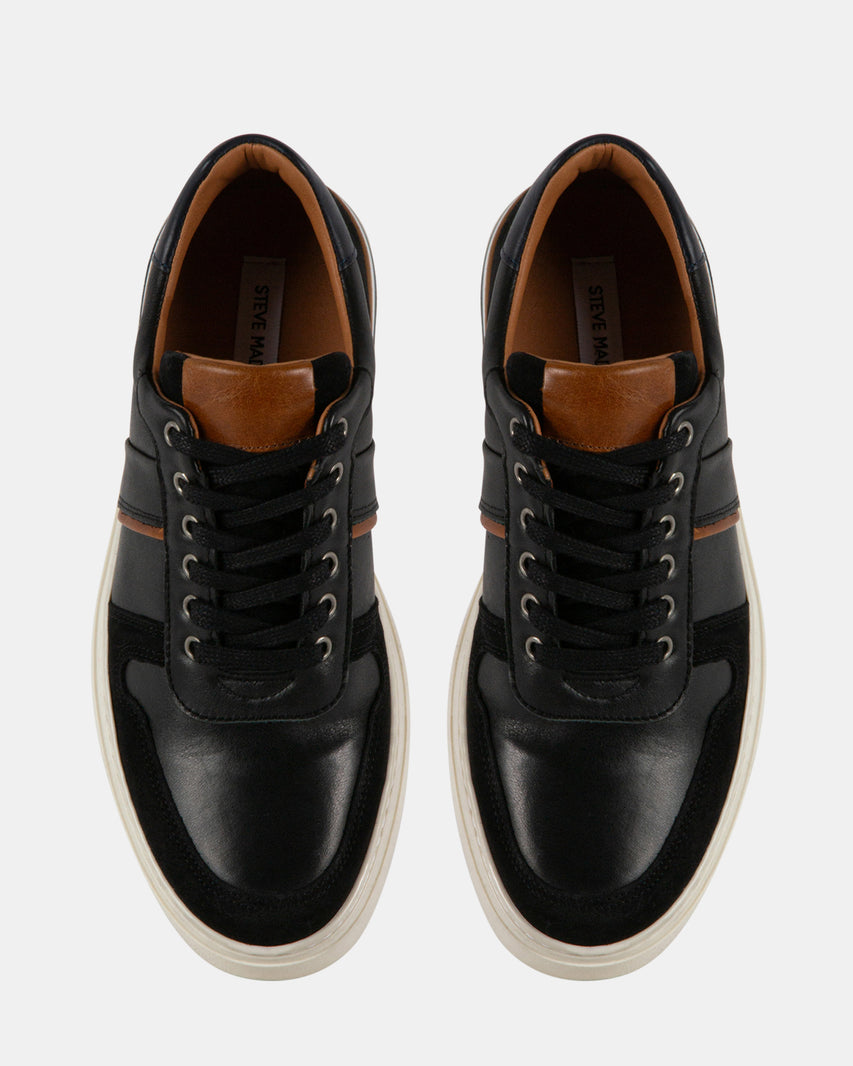 WAYLINN BLACK LEATHER - Men's Shoes - Steve Madden Canada - view 4