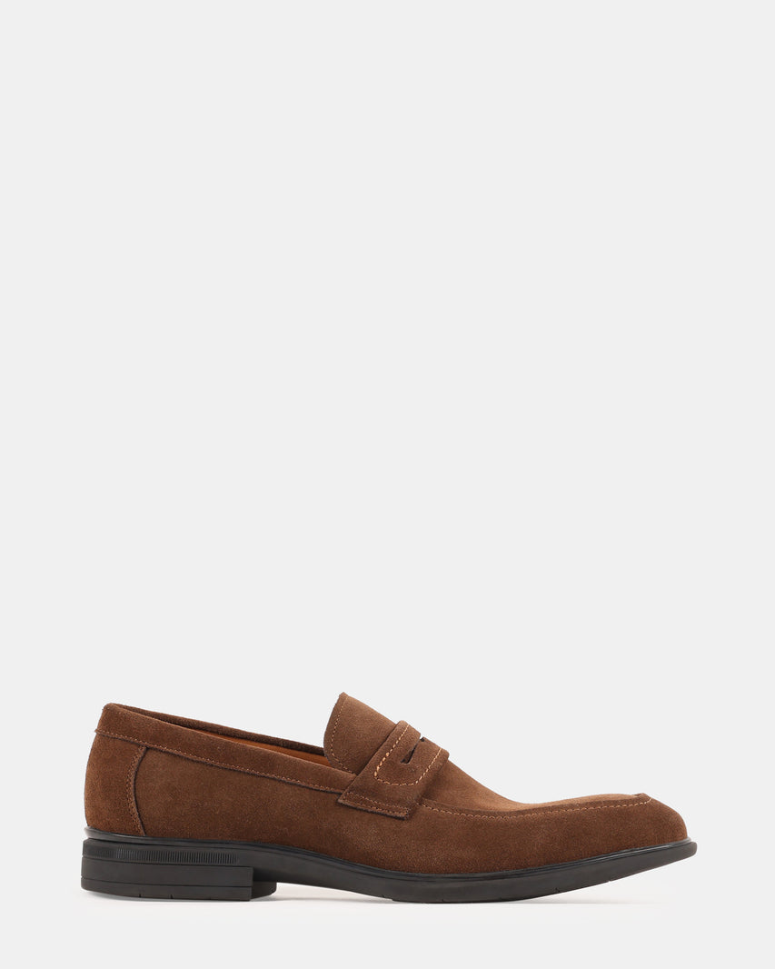 YANIS BROWN SUEDE - Men's Shoes - Steve Madden Canada
