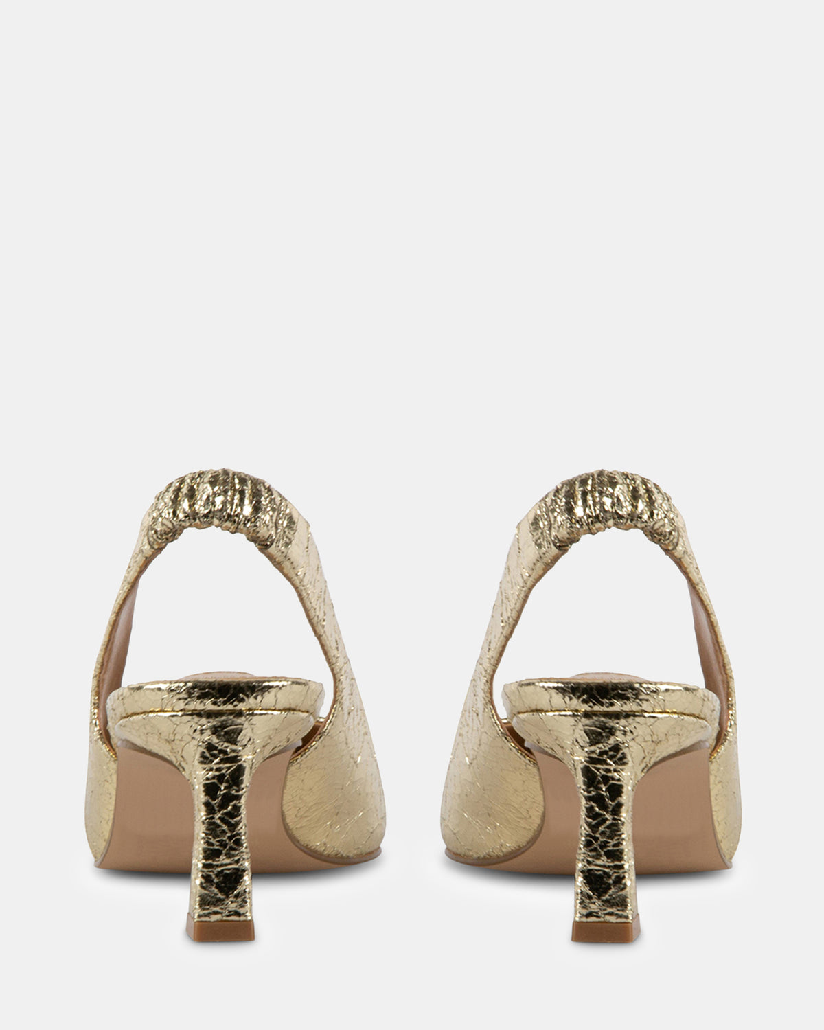 GG HIGH HEELS BLONDIE 75 IN GREEN LAMBSKIN WITH GOLD HARDWARE