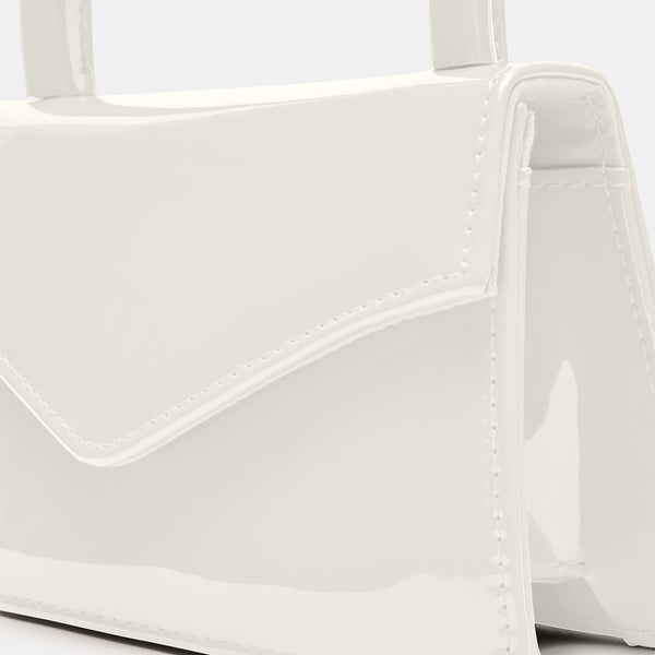 BAMINIA WHITE PATENT - Handbags - Steve Madden Canada