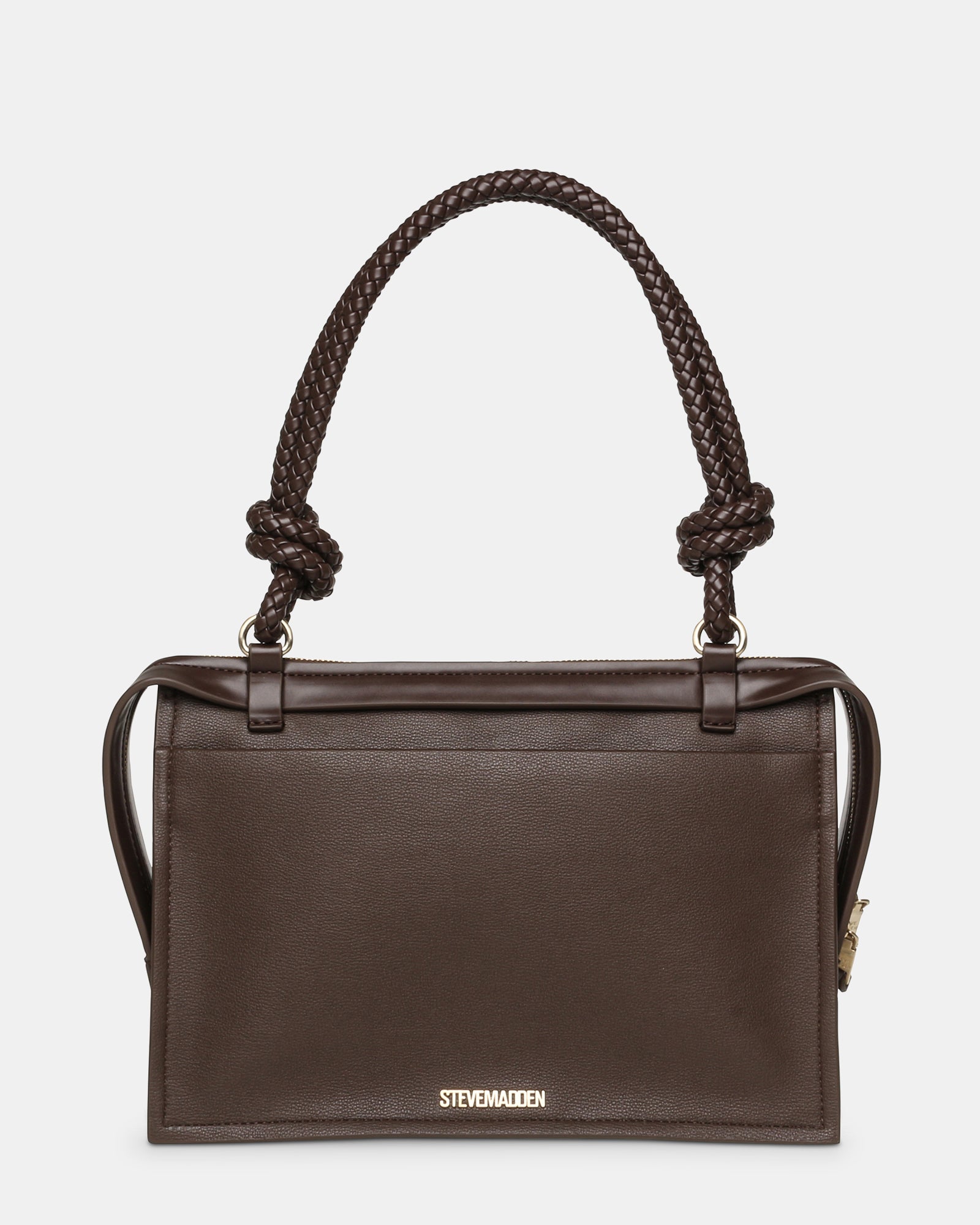 BAMREN Brown Multi Woven Strap Top Handle Crossbody Bag | Women's