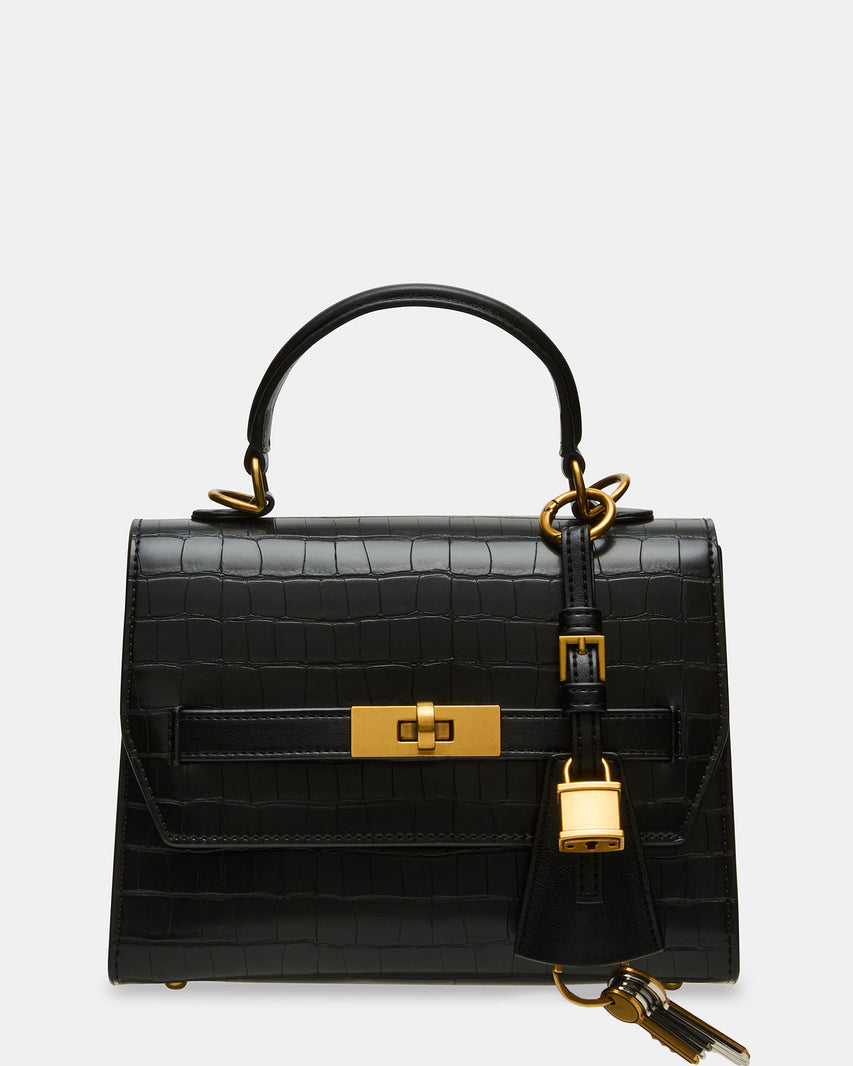 BELLOISE BLACK EXOTIC - Handbags - Steve Madden Canada