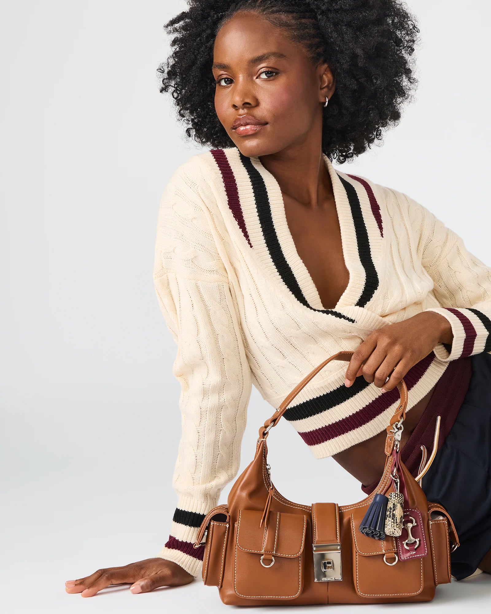 BISSAC Tan Shoulder Bag | Women's Designer Handbags – Steve Madden