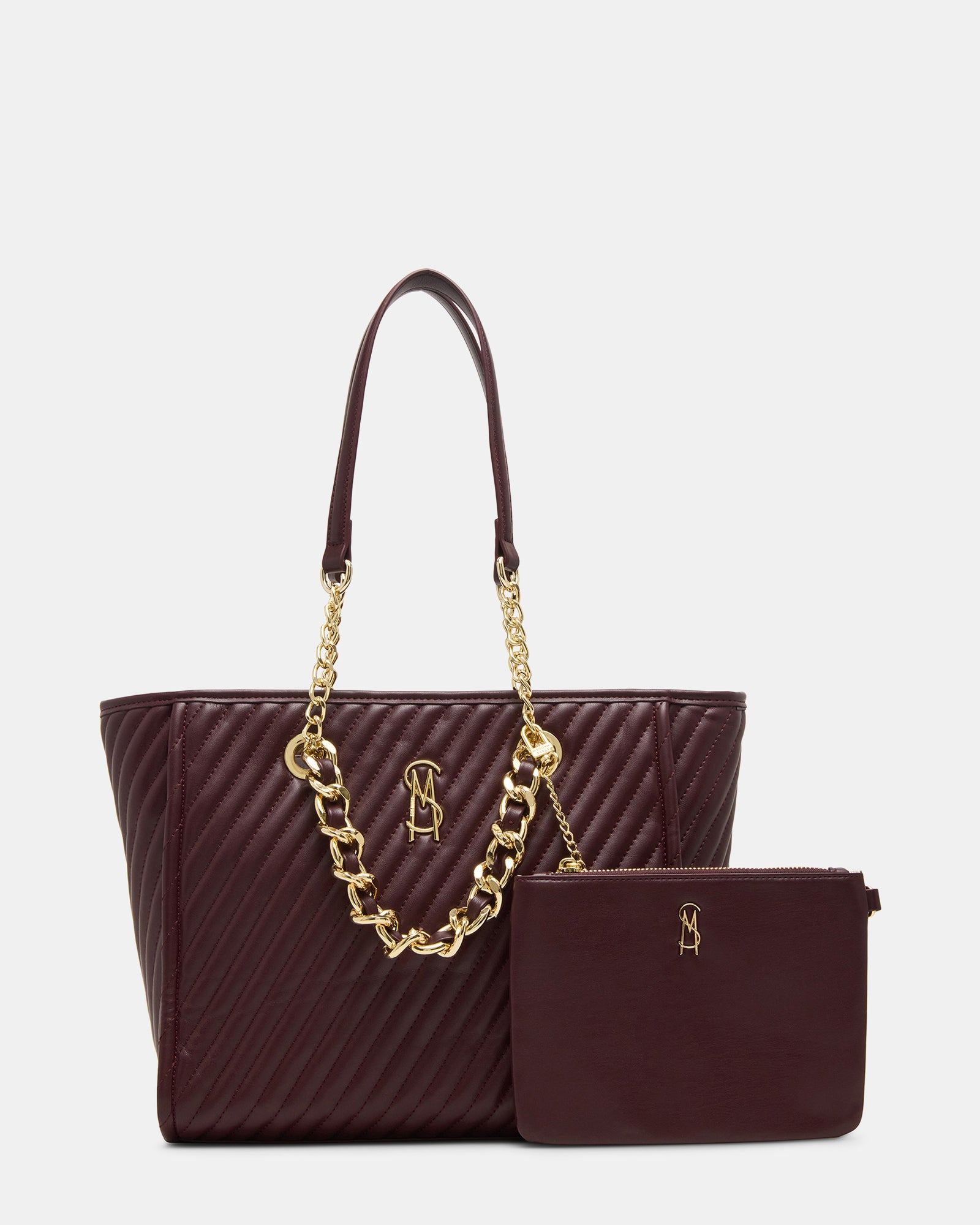 BKATTT H Burgundy Chain Shoulder Strap Tote Bag Women s Designer bkattt-h-burgundy-chain-shoulder-strap-tote-bag-women-s-designer