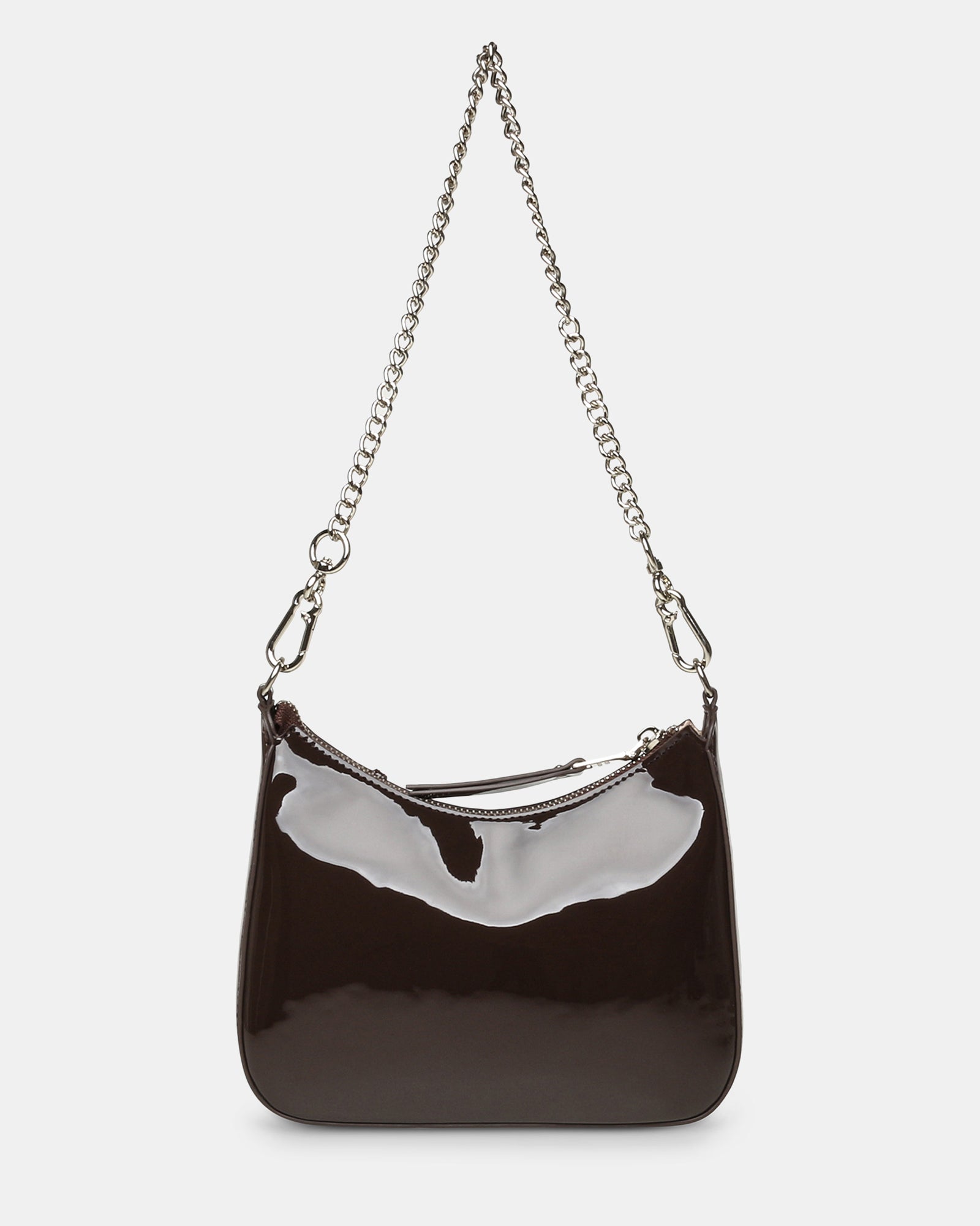 BLIANA-2 BROWN PATENT - Handbags - Steve Madden Canada