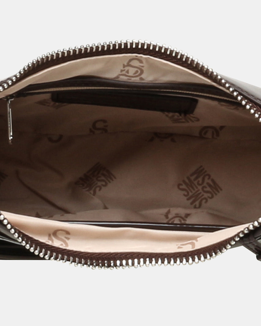 BLIANA-2 BROWN PATENT - Handbags - Steve Madden Canada