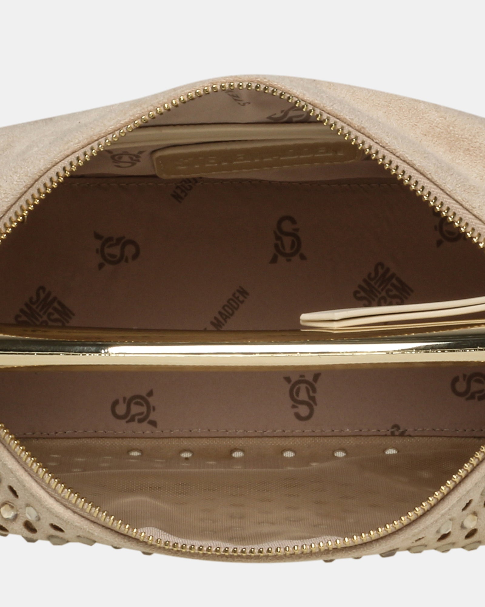 BMONSTA Natural Top Handle Embellished Chain Strap Bag | Women's