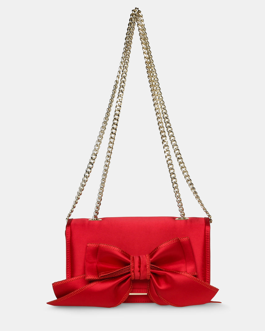 BSAUCER RED SATIN - Handbags - Steve Madden Canada