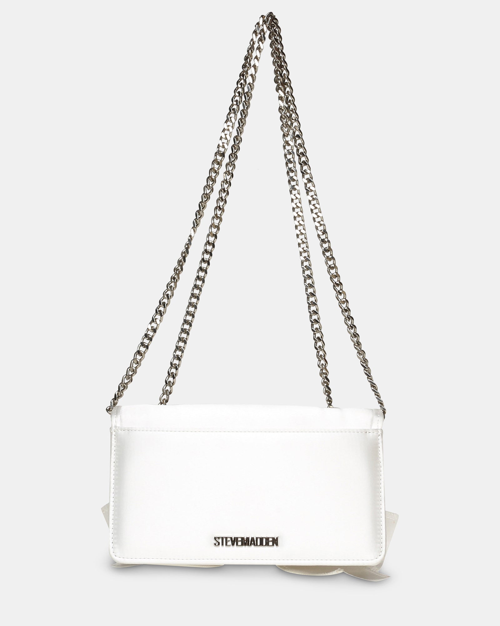 BSAUCER WHITE SATIN - Handbags - Steve Madden Canada