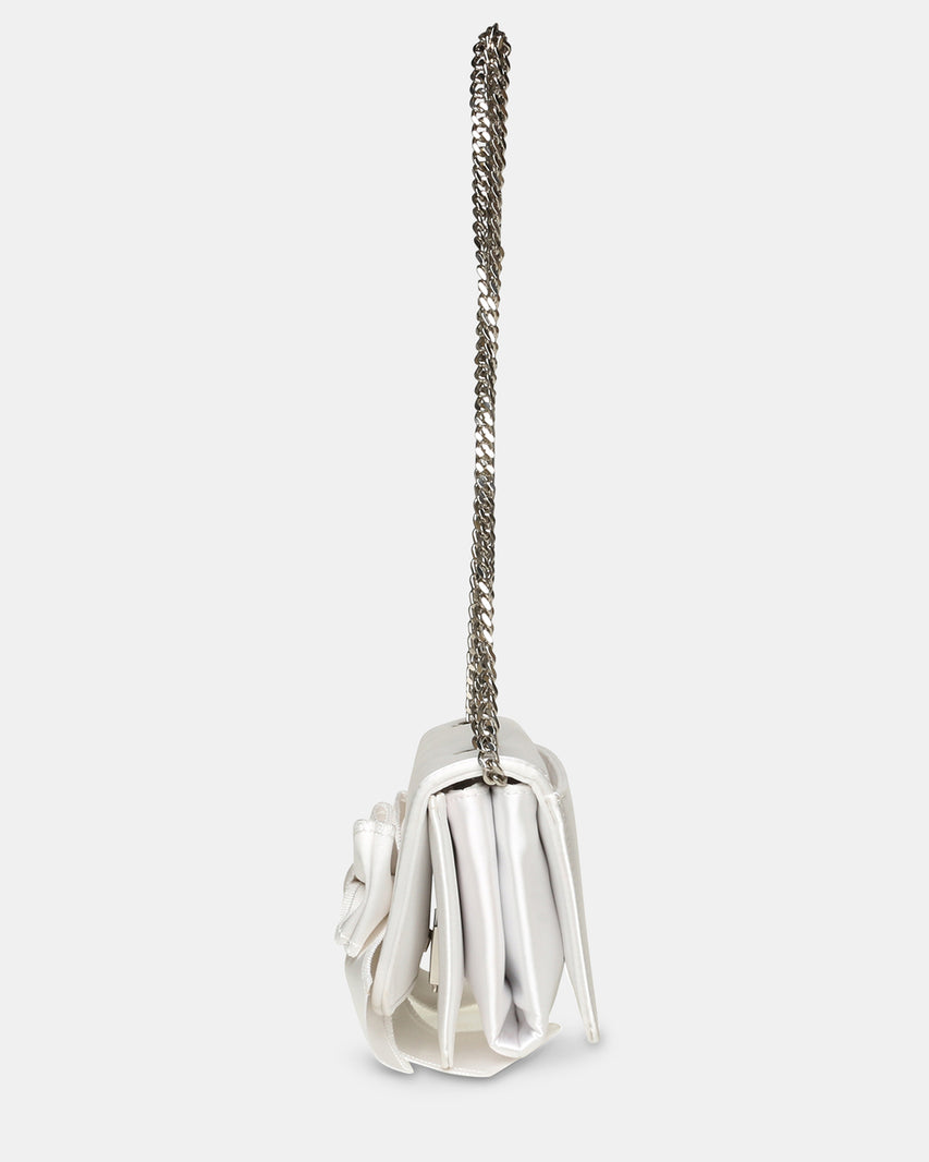 BSAUCER WHITE SATIN - Handbags - Steve Madden Canada