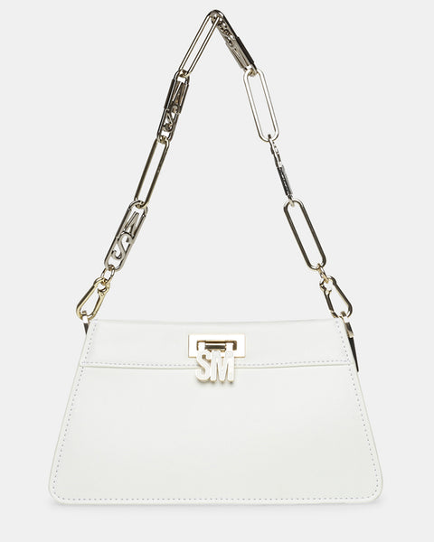 SCRE:EN ＜MINI SHOULDER BAG＞　white Small Shoulder Bags for Women Mini Handbags with Croc Pattern