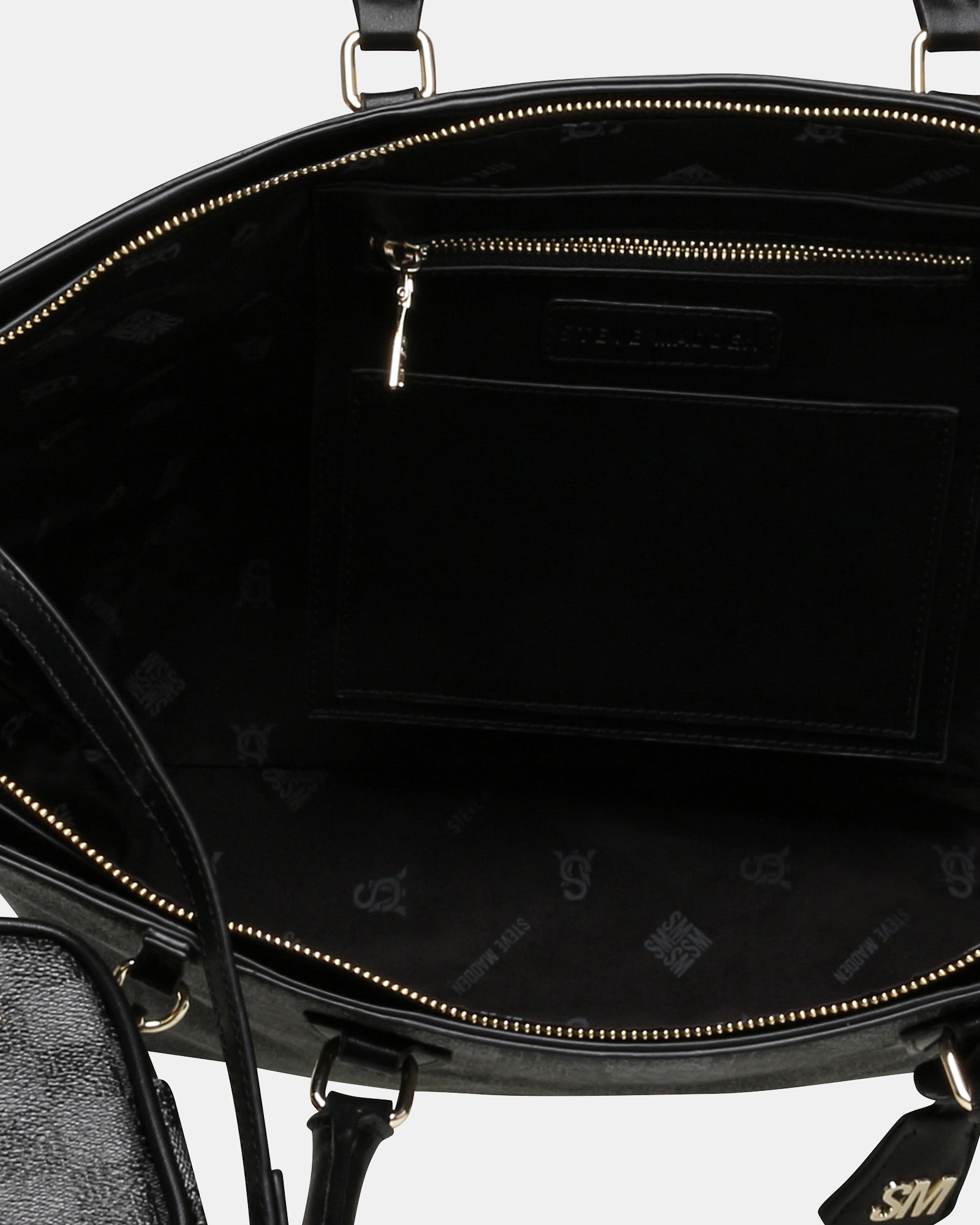 BJUDE-7 Black Shoulder Tote Bag | Women's Designer Handbags