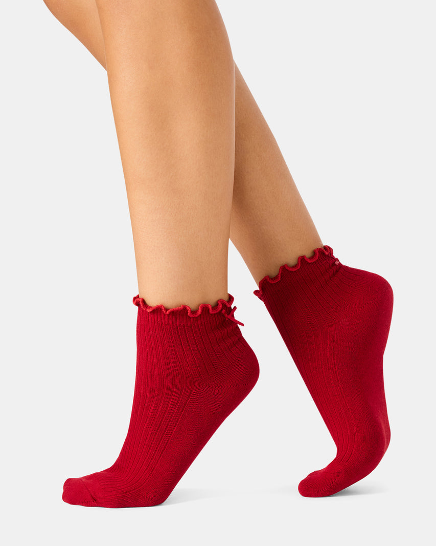 SARAH SOCKS RED MULTI - Accessories - Steve Madden Canada - view 3
