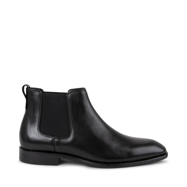 LONNIE Black Leather Men's Chelsea Boots | Men's Designer Shoes – Steve ...