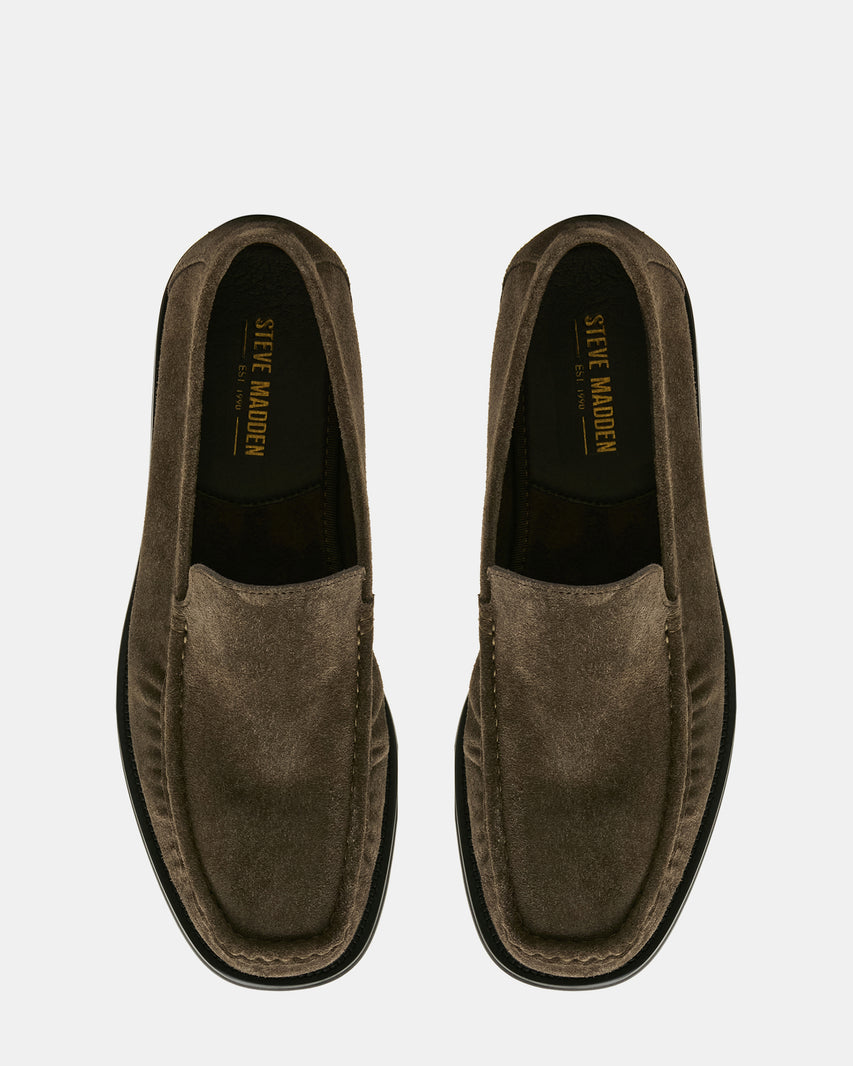 CHESTER GREY GREEN SUEDE - Men's Shoes - Steve Madden Canada - view 4
