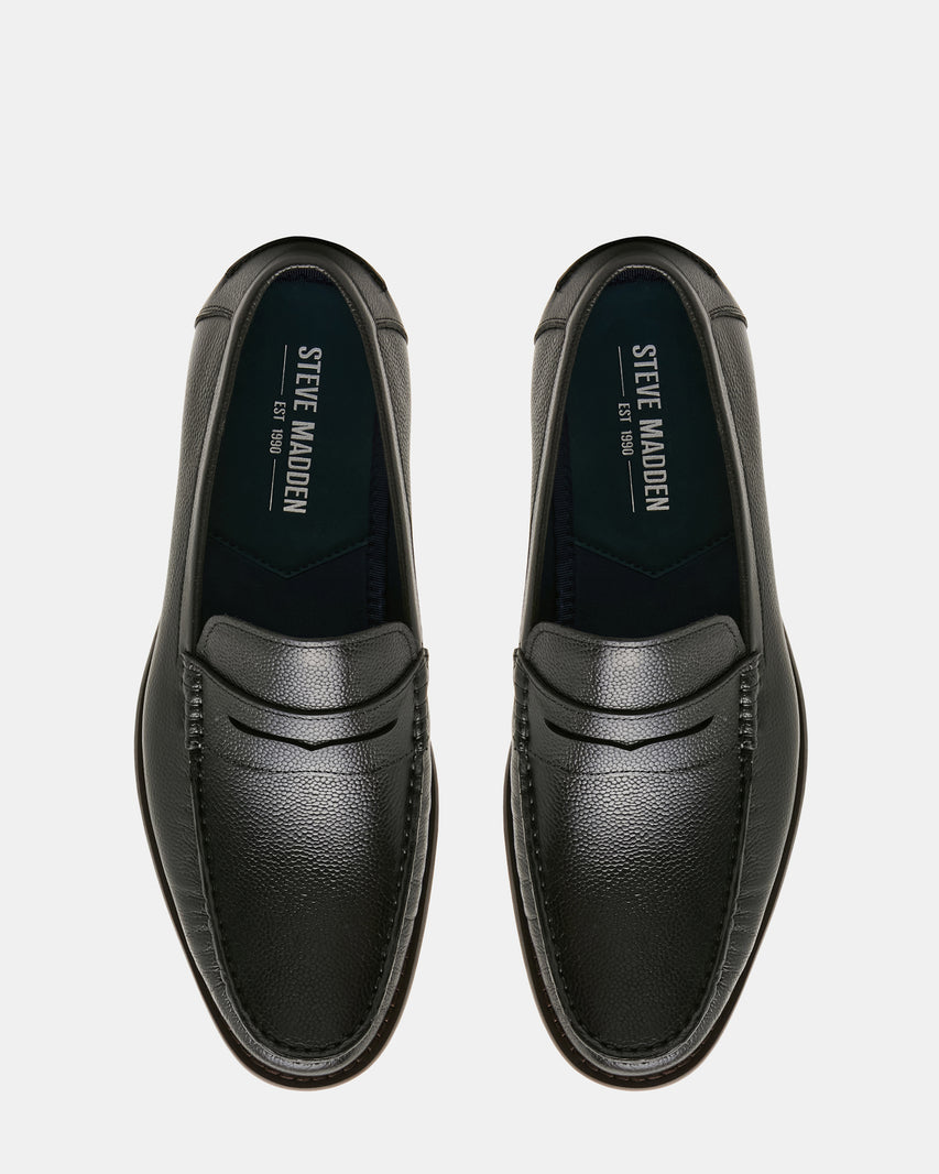 DUNNCAN BLACK LEATHER - Men's Shoes - Steve Madden Canada - view 4