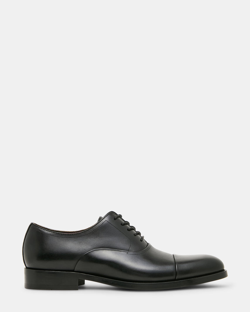 HALLIFAX BLACK LEATHER - Men's Shoes - Steve Madden Canada