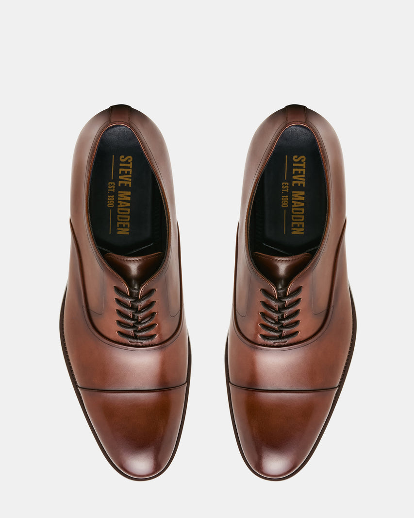 HALLIFAX COGNAC LEATHER - Men's Shoes - Steve Madden Canada - view 4