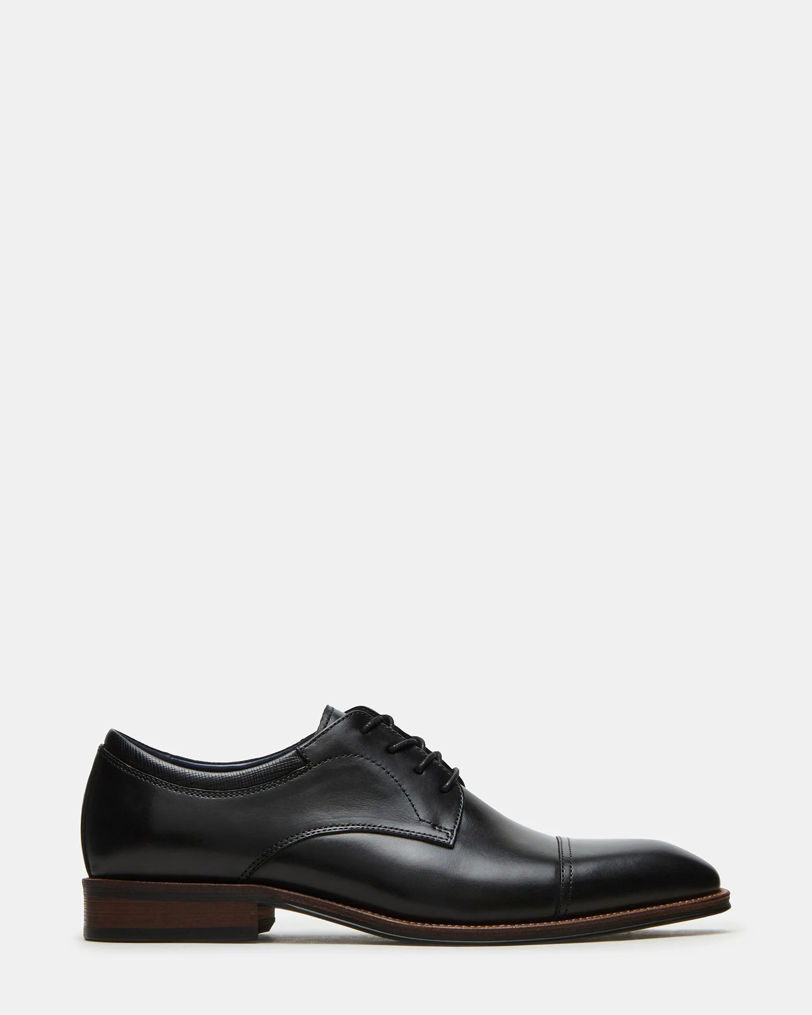 HASEN BLACK LEATHER - Men's Shoes - Steve Madden Canada