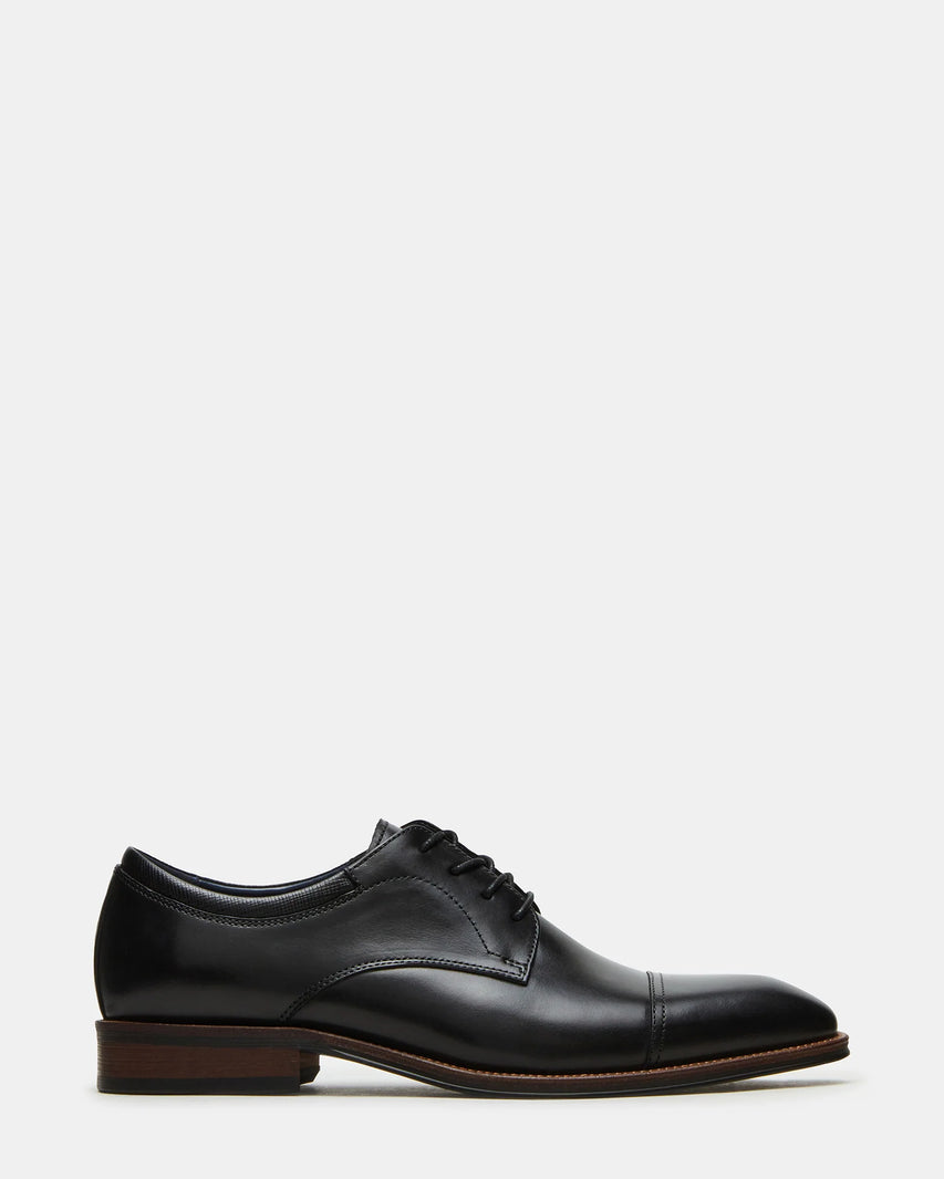 HASEN BLACK LEATHER - Men's Shoes - Steve Madden Canada
