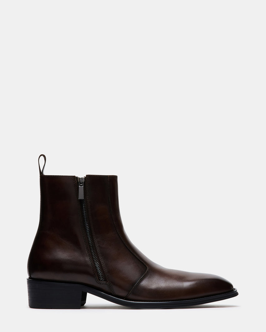 HAYNES BROWN LEATHER - Men's Shoes - Steve Madden Canada