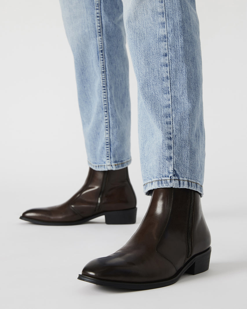 HAYNES BROWN LEATHER - Men's Shoes - Steve Madden Canada - view 2