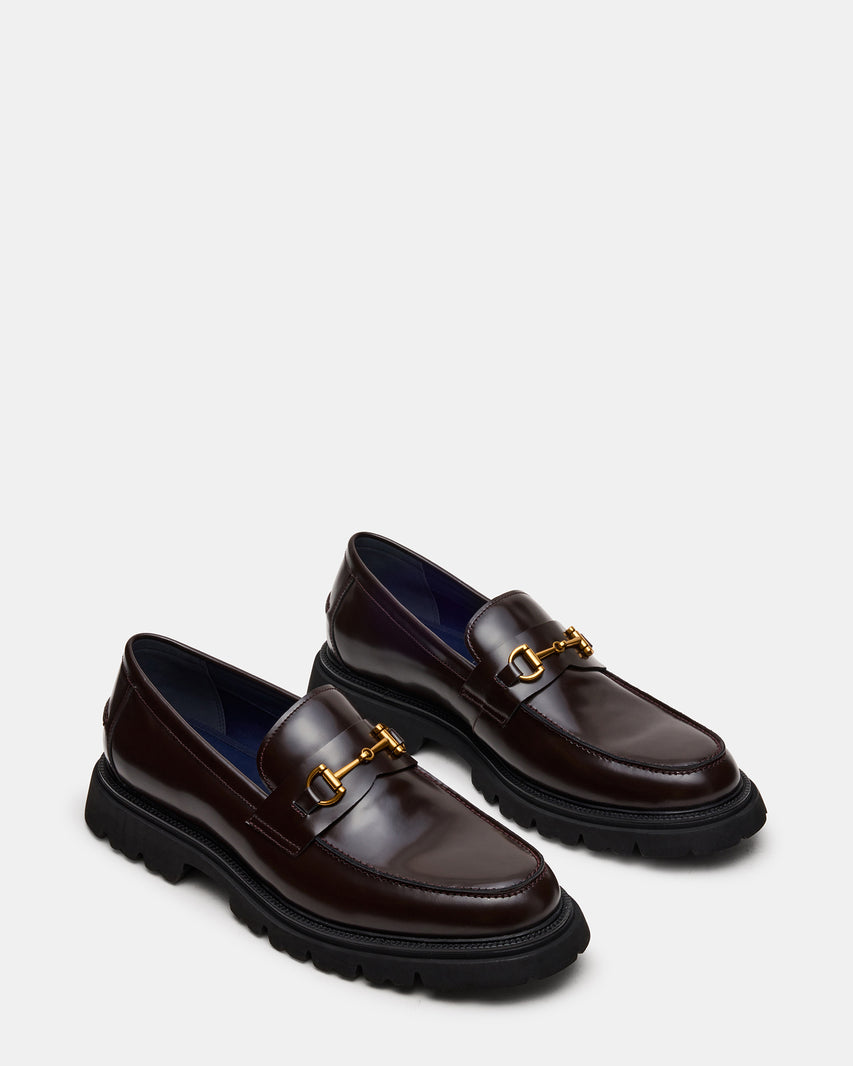 NAXOS BROWN BOX LEATHER - Men's Shoes - Steve Madden Canada - view 2