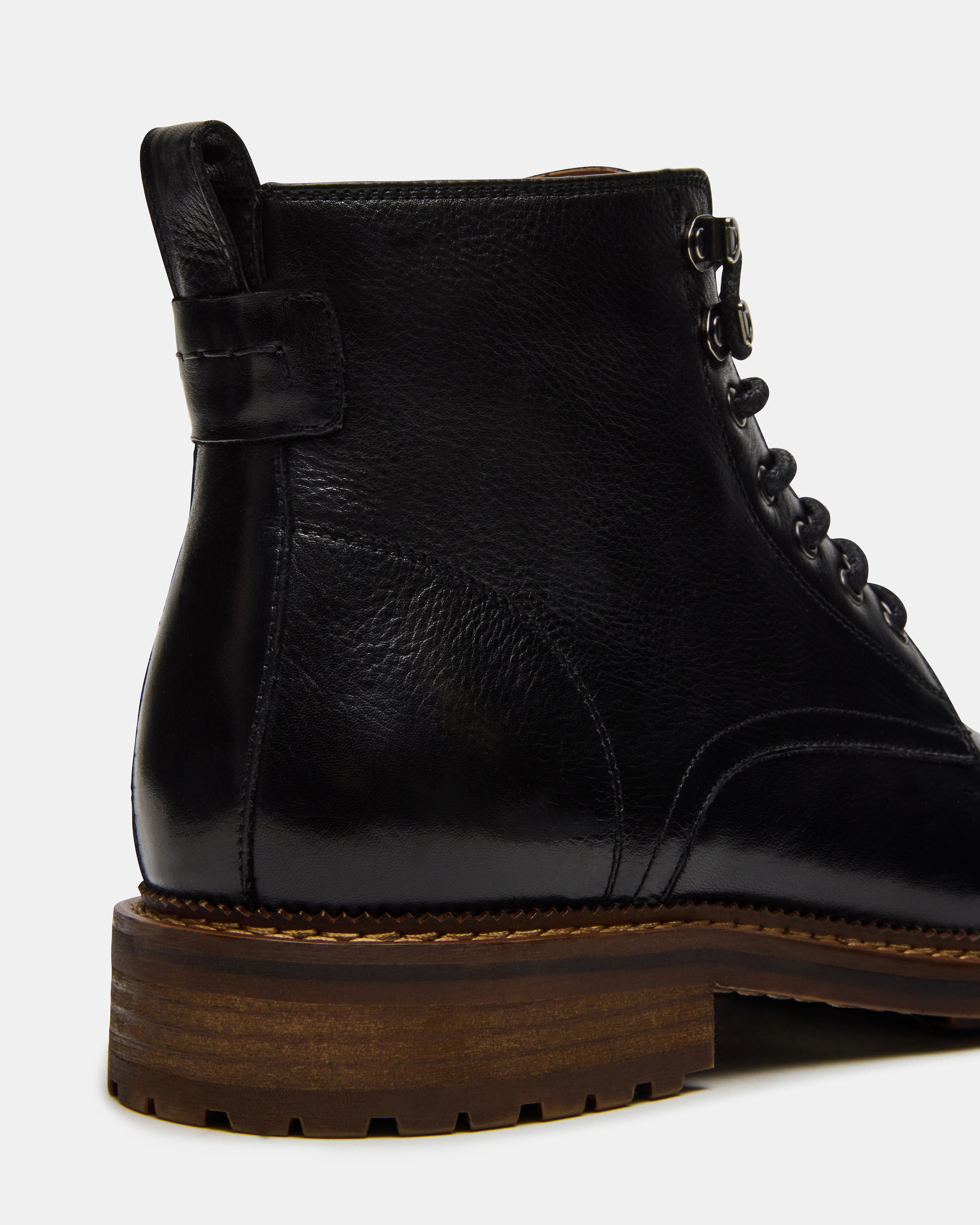 NOBY BLACK LEATHER - Men's Shoes - Steve Madden Canada - view 4