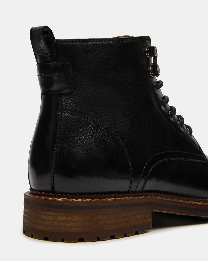 NOBY BLACK LEATHER - Men's Shoes - Steve Madden Canada - view 4