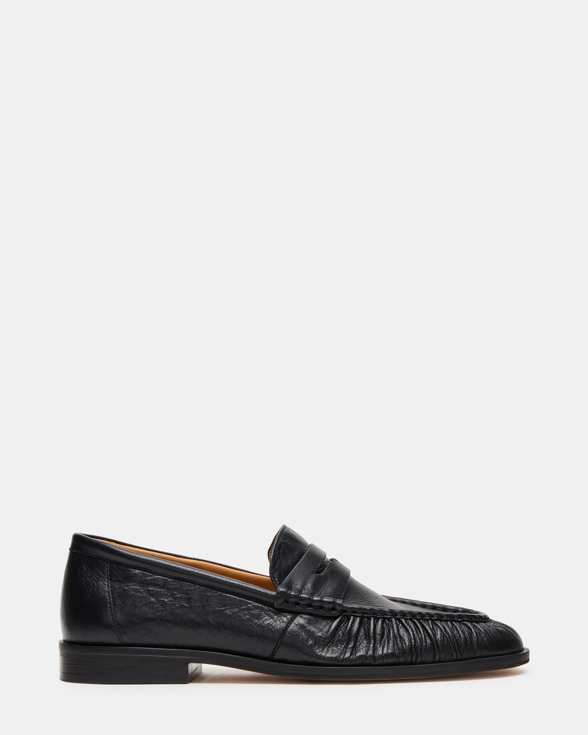 QUINCEY BLACK LEATHER - Men's Shoes - Steve Madden Canada