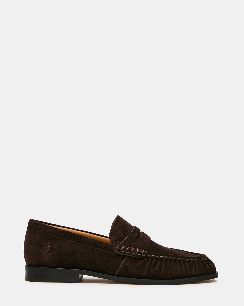 QUINCEY DARK BROWN SUEDE - Men's Shoes - Steve Madden Canada