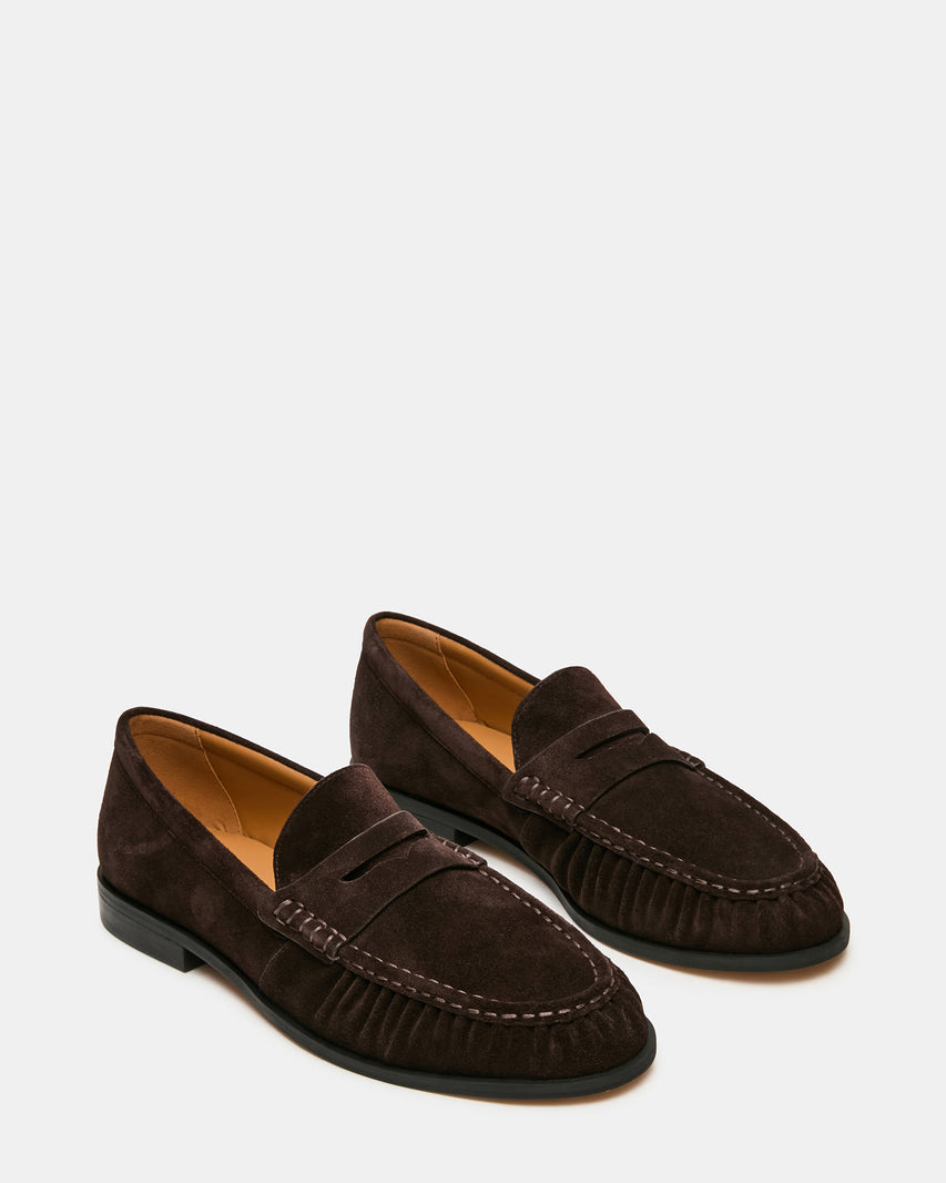 QUINCEY DARK BROWN SUEDE - Men's Shoes - Steve Madden Canada - view 2