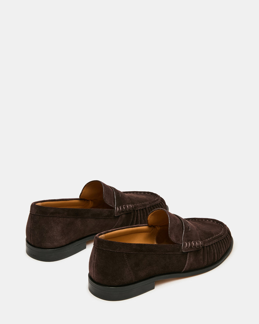 QUINCEY DARK BROWN SUEDE - Men's Shoes - Steve Madden Canada - view 5