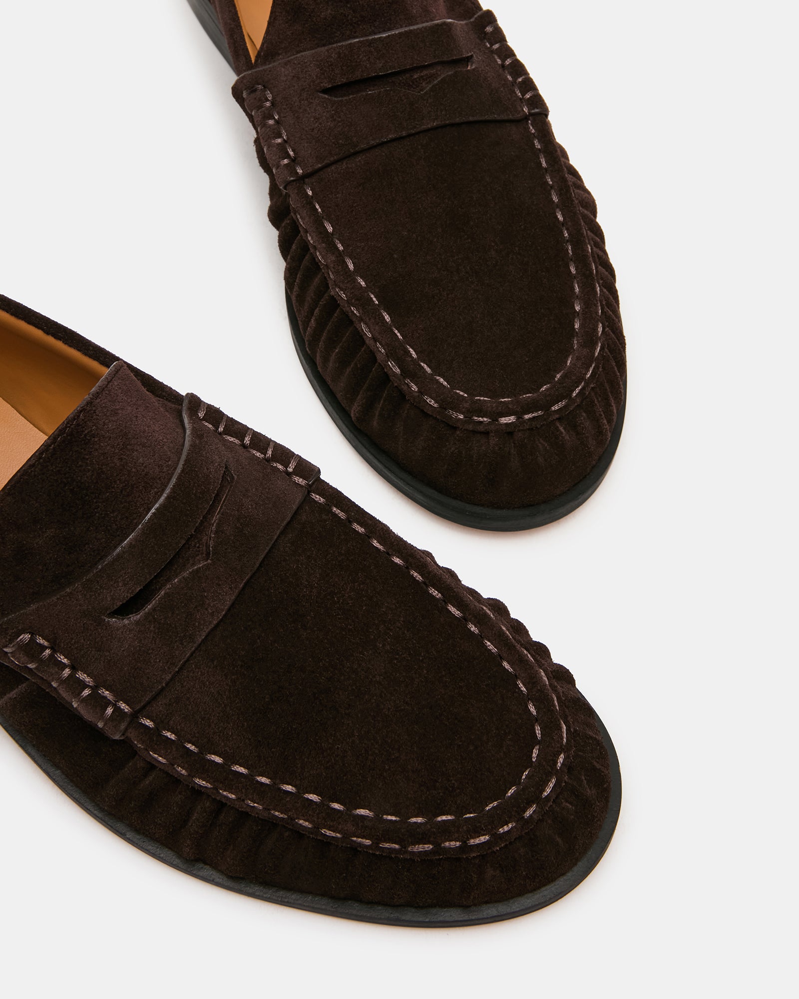 QUINCEY DARK BROWN SUEDE - Men's Shoes - Steve Madden Canada - view 3