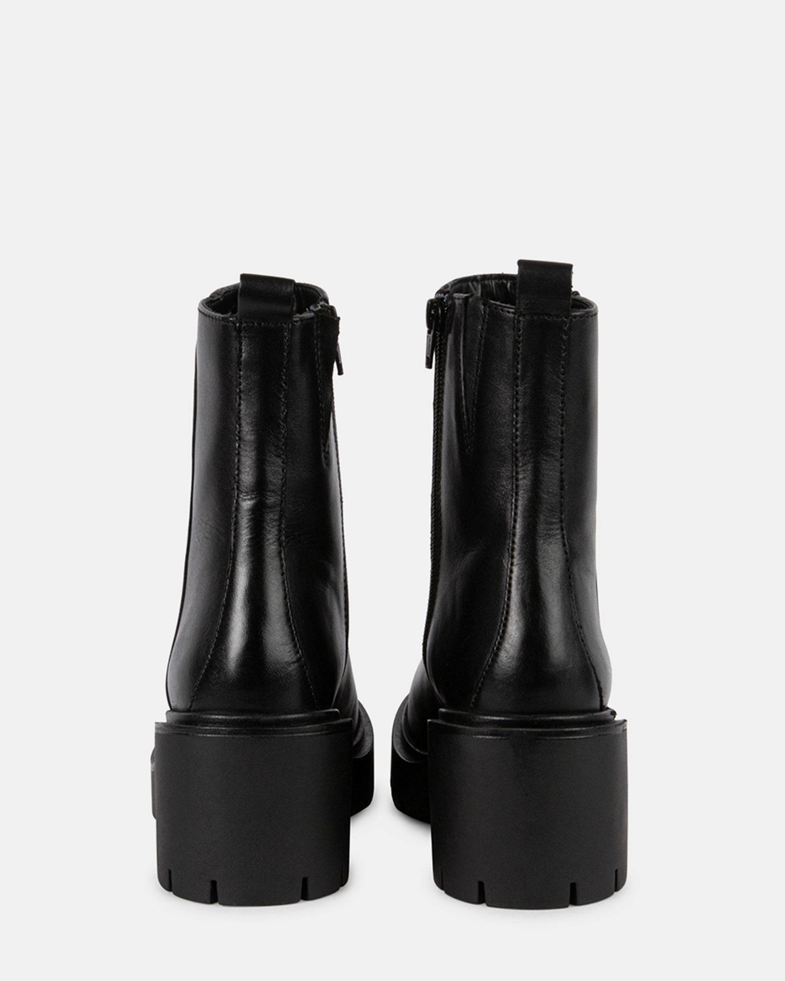 ADLEY Black Leather Chelsea Boots Women's Designer Booties