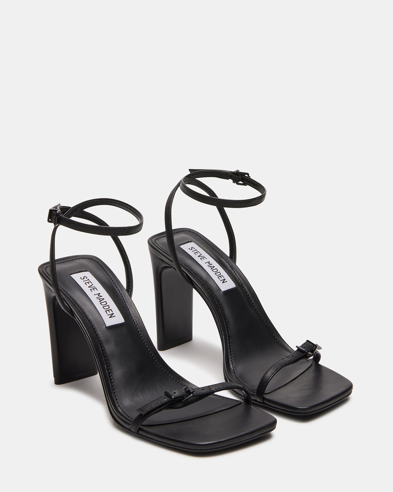 AILENE BLACK LEATHER - Women's Shoes - Steve Madden Canada