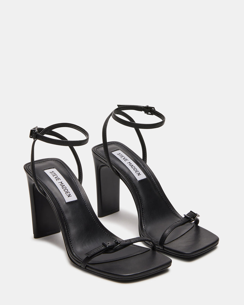 AILENE BLACK LEATHER - Women's Shoes - Steve Madden Canada