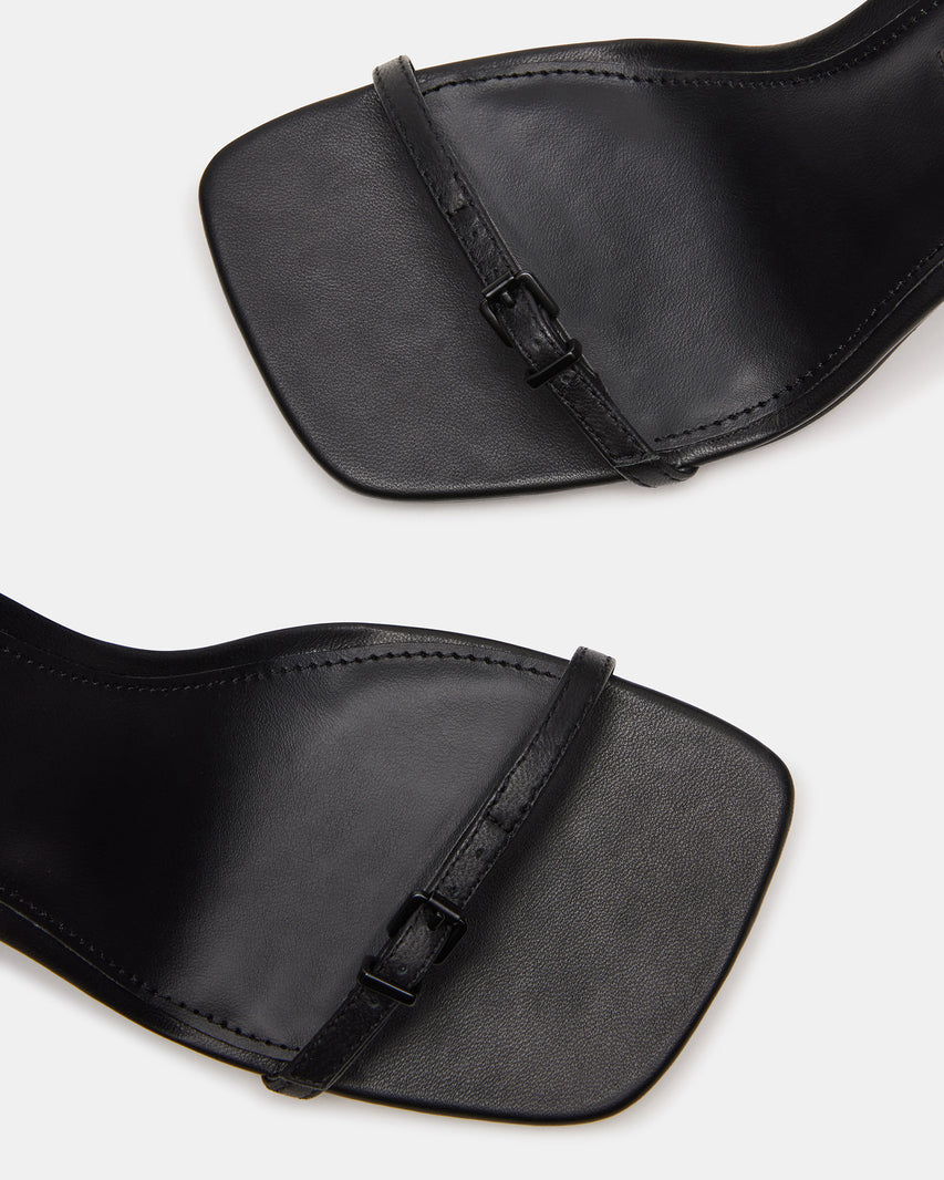 AILENE BLACK LEATHER - Women's Shoes - Steve Madden Canada