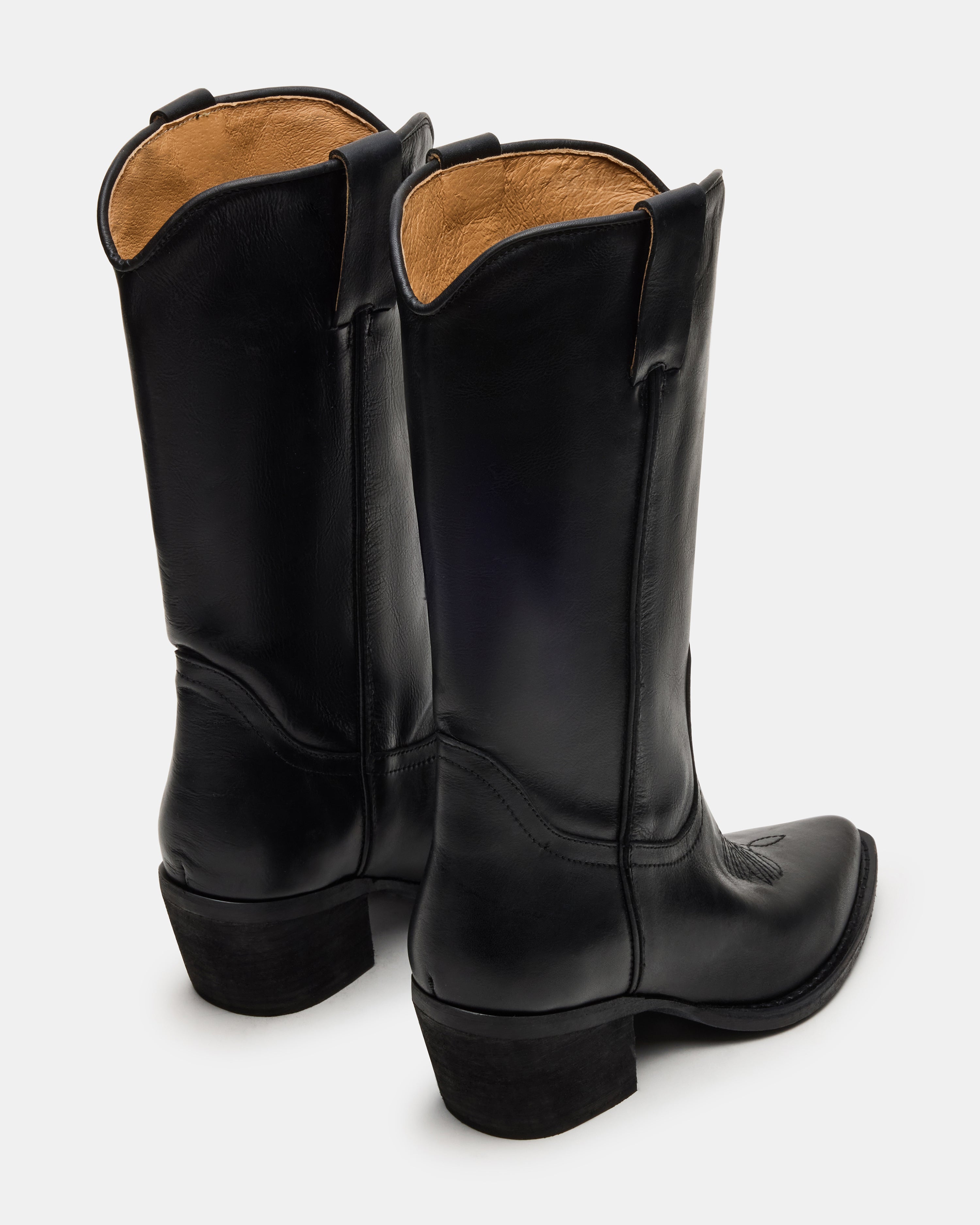 ALBANY BLACK LEATHER - Women's Shoes - Steve Madden Canada