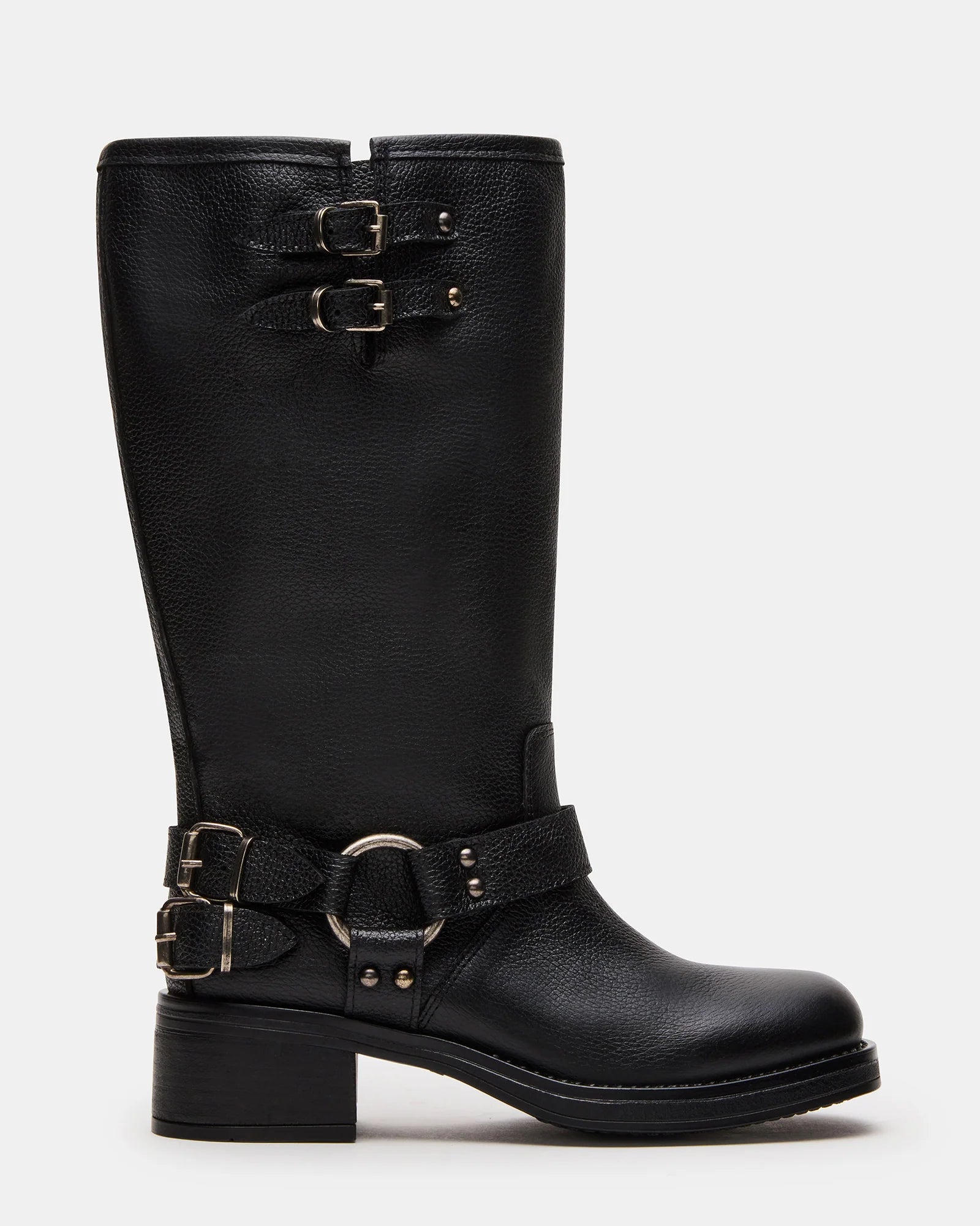 ASTOR-W WIDE CALF BLACK LEATHER - Women's Shoes - Steve Madden Canada