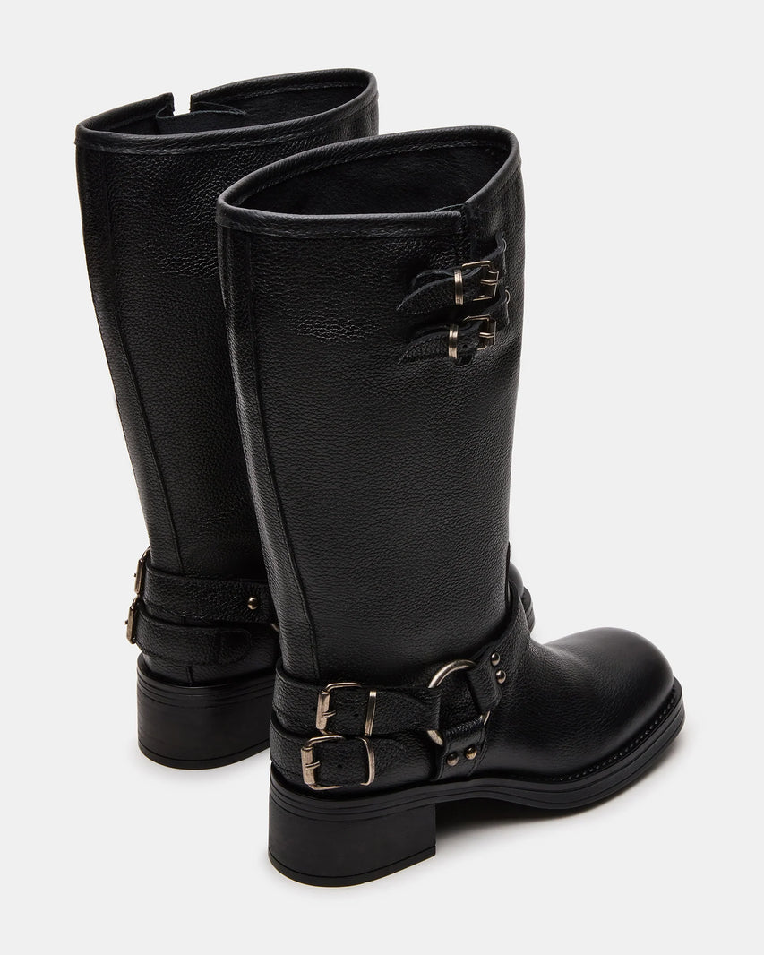 ASTOR-W WIDE CALF BLACK LEATHER - Women's Shoes - Steve Madden Canada - view 5