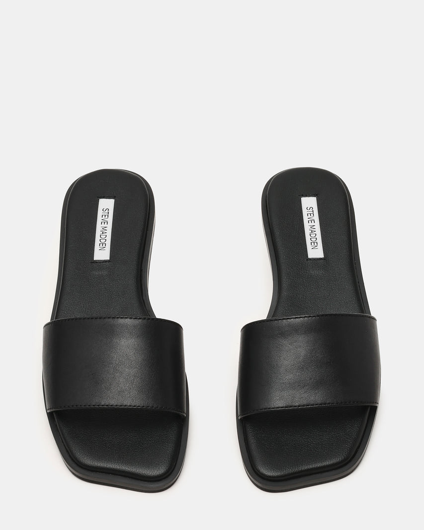 AVRA BLACK LEATHER - Women's Shoes - Steve Madden Canada - view 5