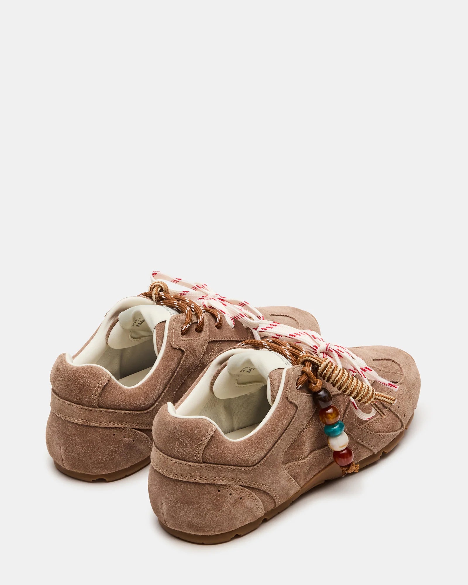 AZIEL-C Taupe Suede Low-Top Charm Lace-Up Sneakers | Women's AZIEL-C Taupe Suede Low-Top Charm Lace-Up Sneakers | Women's