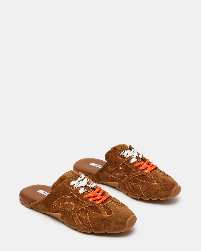 AZIEL-MULE CHESTNUT SUEDE - Women's Shoes - Steve Madden Canada - view 2