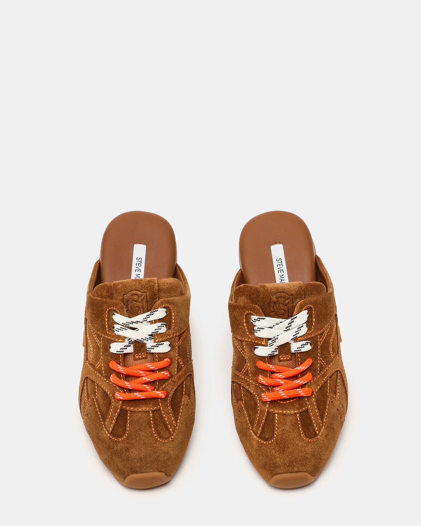 AZIEL-MULE CHESTNUT SUEDE - Women's Shoes - Steve Madden Canada - view 4