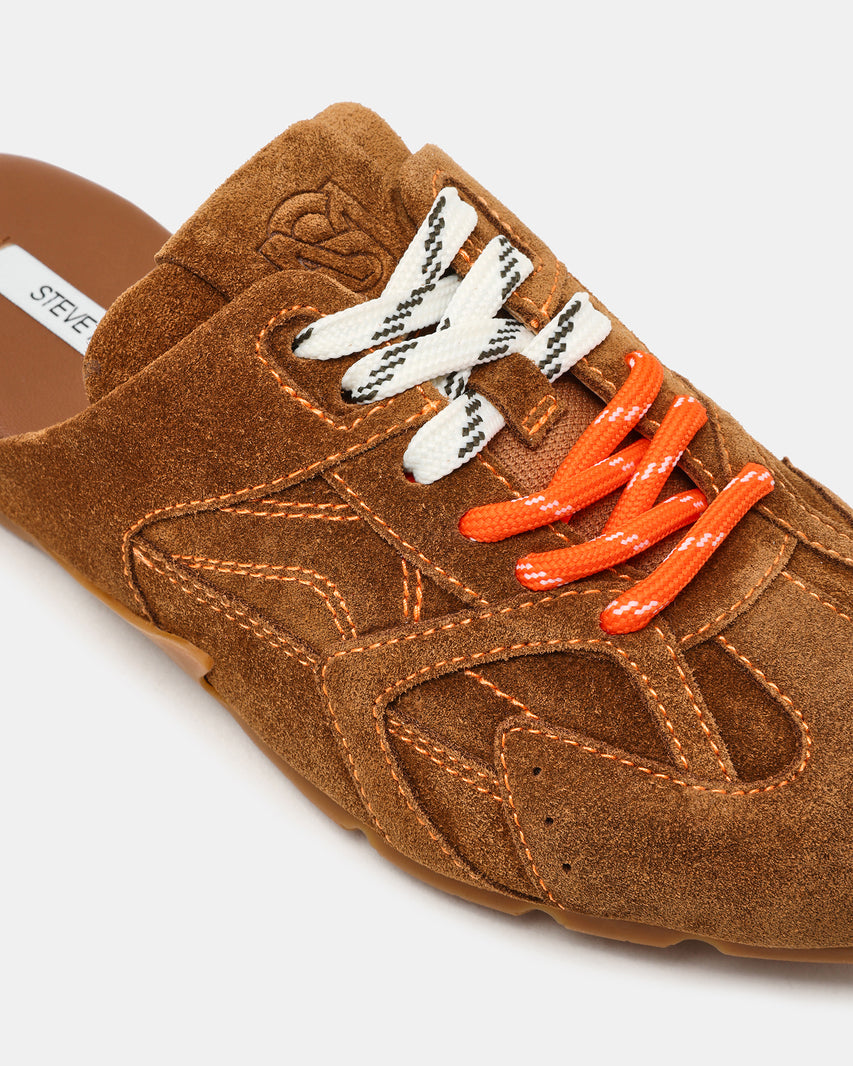AZIEL-MULE CHESTNUT SUEDE - Women's Shoes - Steve Madden Canada - view 3