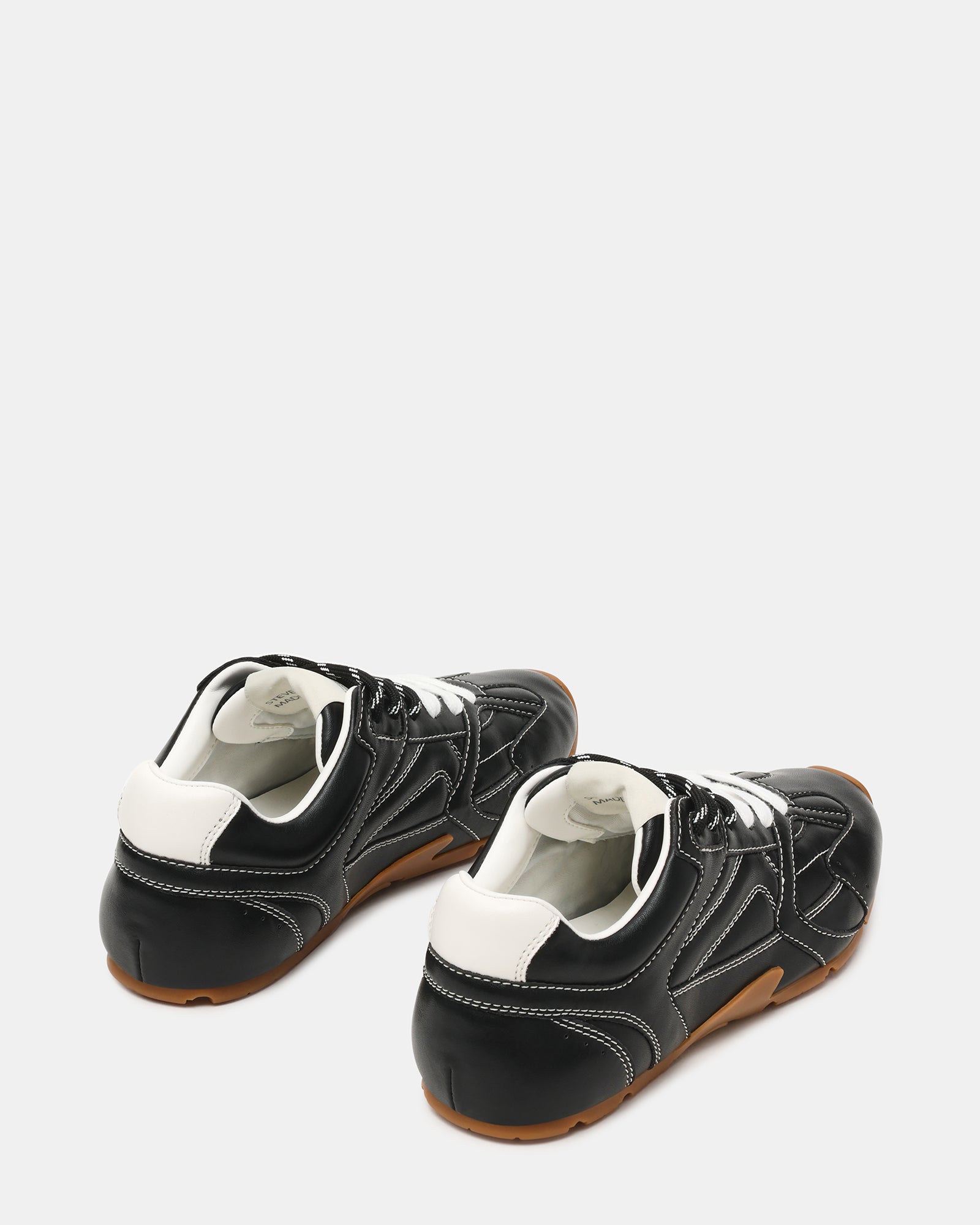 AZIEL Black Low-Top Lace-Up Sneakers | Women's Designer Sneakers