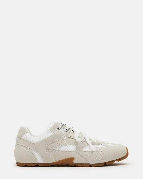 S*S様 【新品未開封】OVY kaja REALISTIC SUEDE VES AZIEL White Suede Low-Top Lace-Up Sneakers | Women's Designer